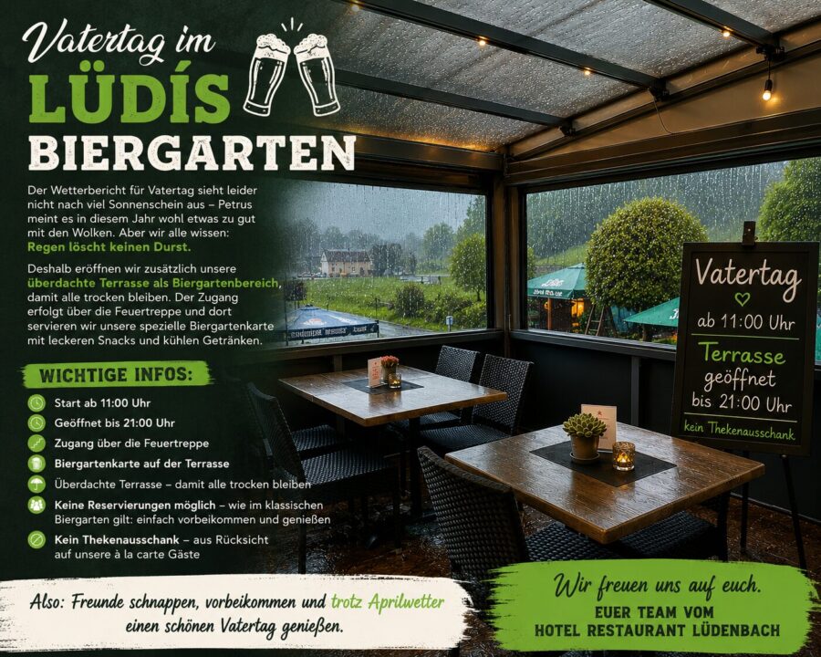 Vatertag im Lüdís Biergarten