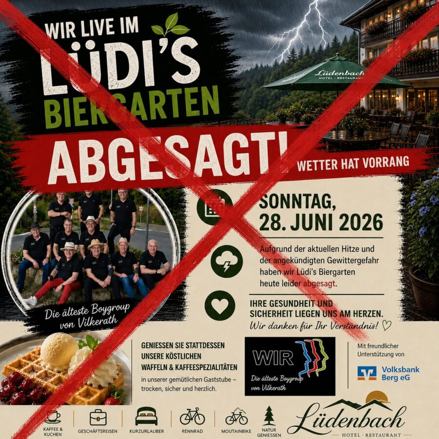 🎶 WIR live im Lüdi’s Biergarten 2026 🎶