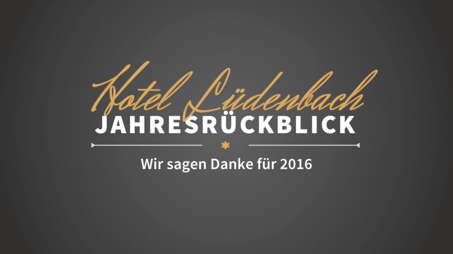 Jahresrückblick 2016