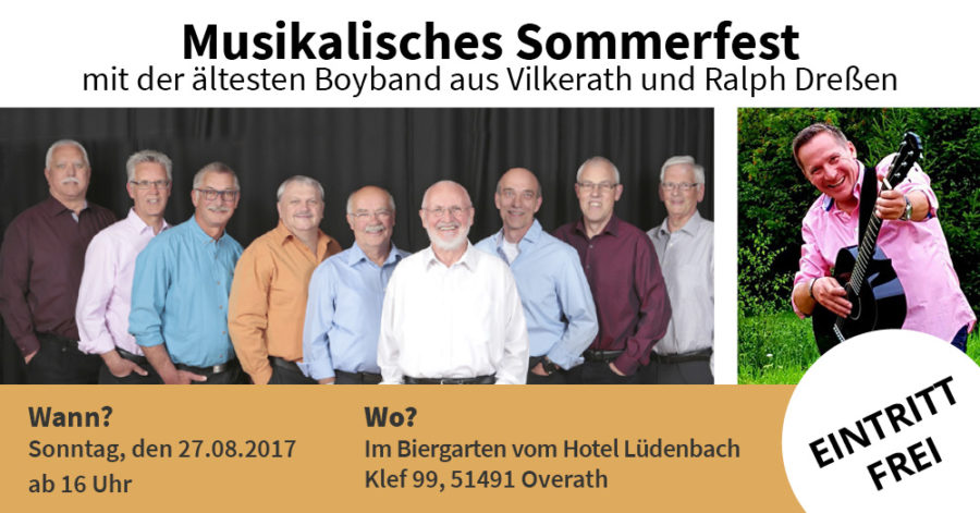 Musikalischer Sommernachmittag am Sonntag, 27.08.2017