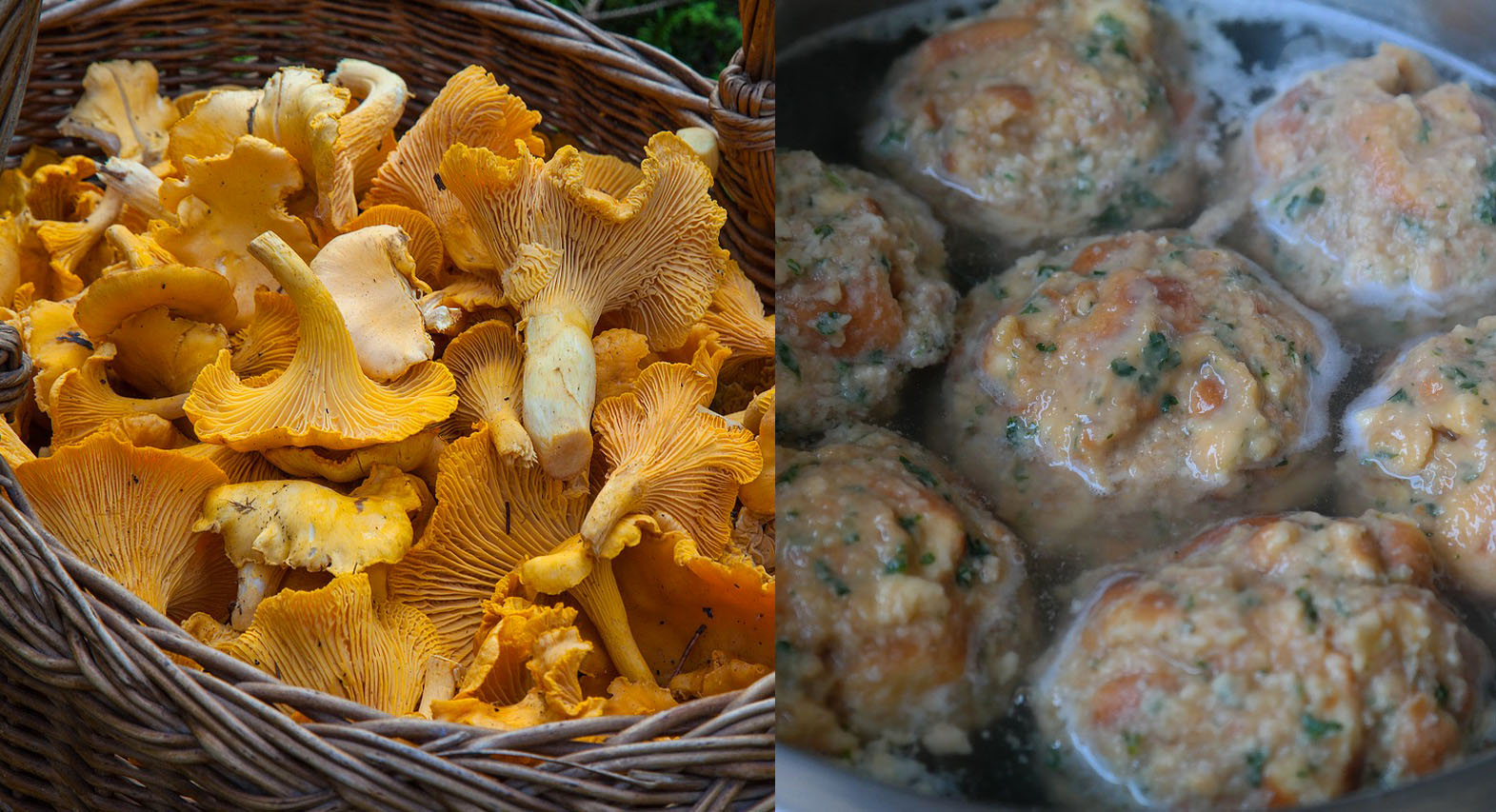Rezept: Pfifferlinge in Rahm mit hausgemachten Semmelknödel – Hotel